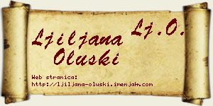 Ljiljana Oluški vizit kartica